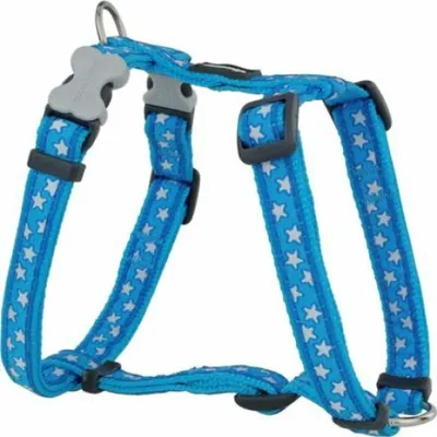 Produktbild von Hundegeschirr Red Dingo Style Blau Stern 25-39 cm