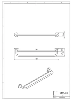 Zdjęcie produktu dla Novaservis Metalia 1 – Podwójny wieszak na ręczniki 600 mm, chrom 6125,0