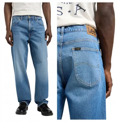 Immagine prodotto di Lee | Pantaloni jeans da uomo, modello Asher, vestibilità regular, taglio dritto, colore blu, taglia W32 L32