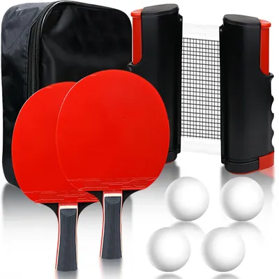Produktbild von Solidchoice – Professionelles Tischtennis-Set mit Schläger, Netz und Bällen