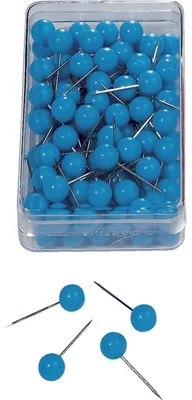 Produktbild von nobo Markierungsnadeln, Größe 6, blau