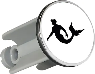 Produktbild von Huuraa Waschbeckenstöpsel Meermann Silhouette 4cm höhenverstellbar Abflussstopfen Geschenkidee