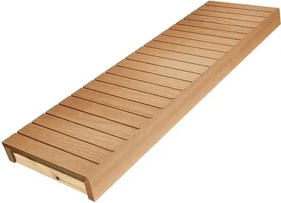 Produktbild von Fertige Langelement Saunabank - Erle / 400 x 1800 mm