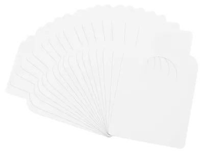 Weinflaschen-Etiketten, 100 Stück, weiß, 5,6 x 8,9 cm