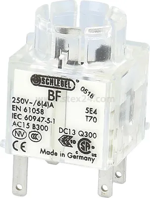 Produktbild von Georg Schlegel Schaltkontaktgeber, 1Ö + 1S Kontaktgeber Flachstecker 2,8mm x 0,8mm - 1 Stück