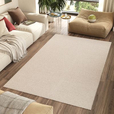 Koberec Cream Unicoloured Umývateľný Obývacia izba Spálňa OEKO-TEX 240 x 340 cm