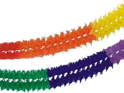 Produktbild von Girlande, Papier Ø 16 cm · 4 m "Caribbean" schwer entflammbar