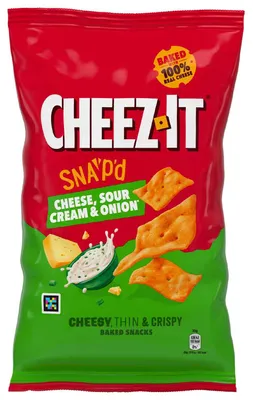 Produktbild von Cheez It Snap'd Cheese, Sour Cream & Onion 120g