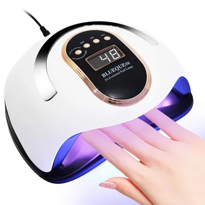 Produktbild von Nageltrockner, 168 W, schnelle Gel-Nagelhärtungslampe, geeignet für Gel-Lack und normalen Lack, Maniküre, Hand- und Fußnägel (weiß)