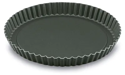 Lockenform aus Aluminium, antihaftbeschichtet, 28 cm, rund, schwarz
