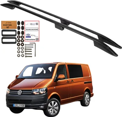 Produktbild von Dachreling VOLKSWAGEN TRANSPORTER CARAVELLE T5 T6 KURZ SCHWARZ