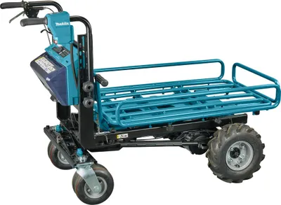 Produktbild von Makita Akku-Schubkarre LXT 18 V x 2 - 300 kg (<3°) - 0 - 1,5 / 3,5 / 5,0 km/h