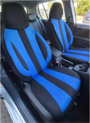 Productafbeelding van Stoelhoezen voor VW T5 T6 Caravelle/Transporter vanaf 2003, bestuurders- en passagierszijde, kleurnummer MD506, set voor voorstoelen
