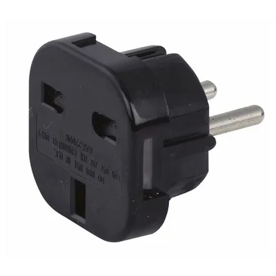 Produktbild von DAP UK to Schuko Plug adapter 230 V / 240 V