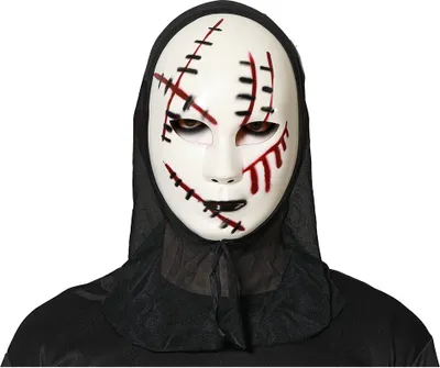 Zdjęcie produktu dla Atosa Maska na Halloween Czarna Czarna Jeden rozmiar