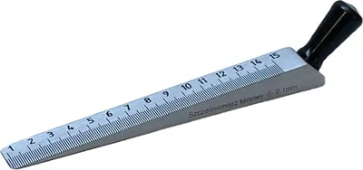 Obrázok produktu pre Presný merací klin (0,1 mm) 15 cm stavebný klin Klin pre cestárov Meracie zariadenie na meranie rovinnosti