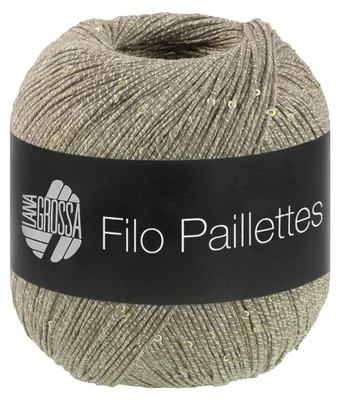 Zdjęcie produktu dla Lana Grossa - Filo Paillettes 0013, kolor khaki