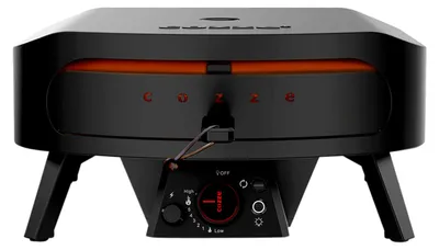 Produktbild von Cozze® Gas-Pizzaofen Classic Black Edition 17, inkl. Pizzastein, Backtemperatur bis 600°C, Grillfläche 43 x 43 cm, Gerätemaße 58.5 x 58.5 x 29.5 cm, Stahl / Cordierit, schwarz"