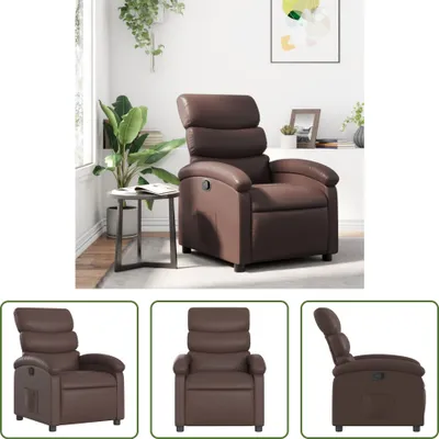 Produktbild von The Living Store Relaxsessel Braun Kunstleder