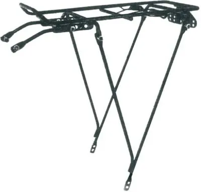 Produktbild von Gepäckträger Gepäckgitter V Bike CTG-ME-440149 einstellbar, schwarz für 26 - 28 Zoll Fahrräder