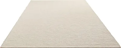 Produktbild von Steffensmeier Handwebteppich Walchsee | Wolle (Schurwolle), Natur Hell, handgewebt, Größe: 70x130 cm Wohnzimmer und Schlafzimmer
