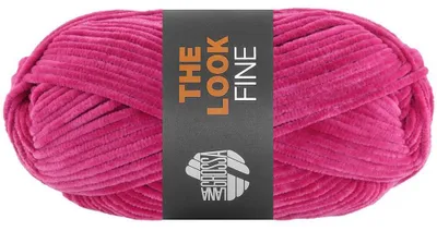 Produktbild von Lana Grossa THE LOOK FINE 50 g feines und samtig weiches Chenillegarn 100 m Farbe 108 - Fuchsia
