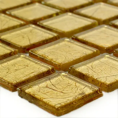 Produktbild von Glasmosaik Fliesen Sophia Gold