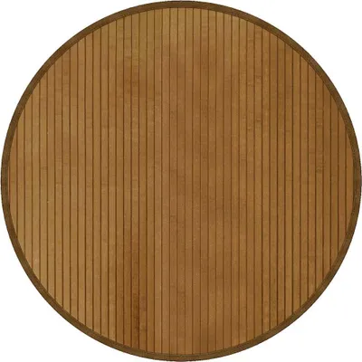 Produktbild von vidaXL Teppich Rund Braun 80 cm Bambus