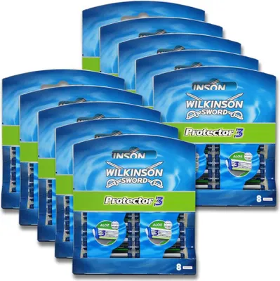 Produktbild von Wilkinson Protector 3 Rasierklingen, 8er Pack x 10