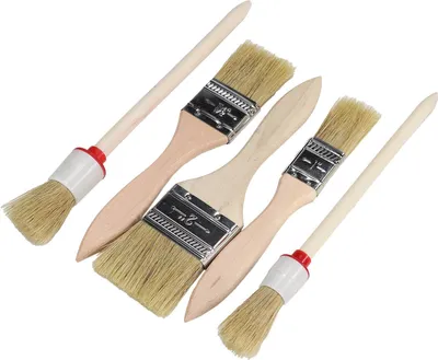 Produktbild von Pinsel Set 5 teilig Flachpinsel Ringpinsel Satz