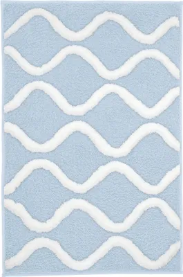 Produktbild von Kleine Wolke Badteppich PIANA Stahlblau 70 x 120 cm