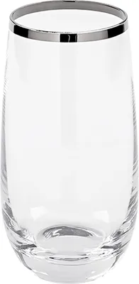 Produktbild von FINK Longdrinkglas Platinum - silber-transparent - H. 14cm x B. 7cm