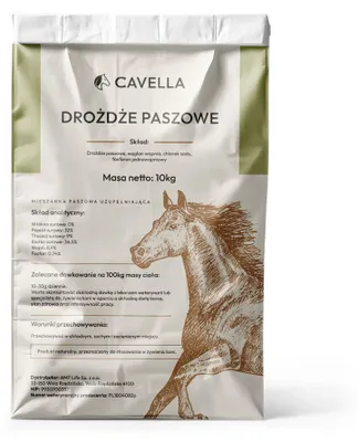 Zdjęcie produktu dla CAVELLA Drożdze paszowe dla koni - 10kg