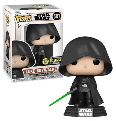 Produktbild von Funko Pop! Star Wars Luke Skywalker #501 (Glow) (EE Exc) Vinyl Figure
