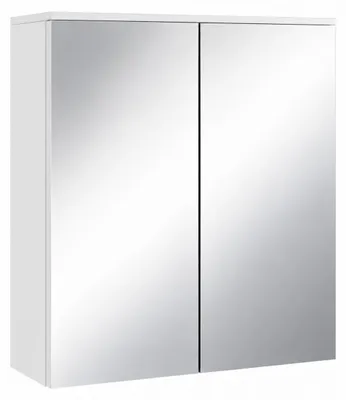 Immagine prodotto di Badplaats Specchio Contenitore Toledo 60 x 20 x 60 cm - Bianco Opaco - Colonna Bagno