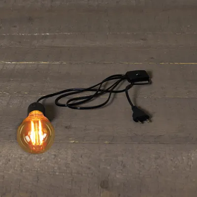 Produktbild von Lampenfassung e27/ip20 2m schwarzes Kabel mit Schalter Weihnachtsdekoration Anna's Collection