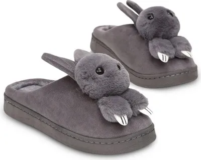 Produktbild von Damen Hausschuhe Pantoffeln Gefüttert Slippper Plüsch Hase Kaninchen Latschen Gr.30/31