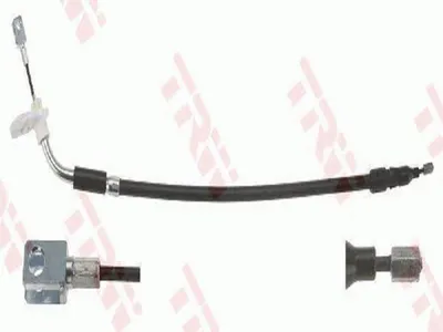 Produktbild von TRW Handbremsseil Seilzug Feststellbremse passend für MERCEDES-BENZ A-Klasse (W169) GCH445