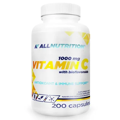 Produktbild von Allnutrition Vitamin C 1000mg mit Bioflavonoiden, 200 Kapseln