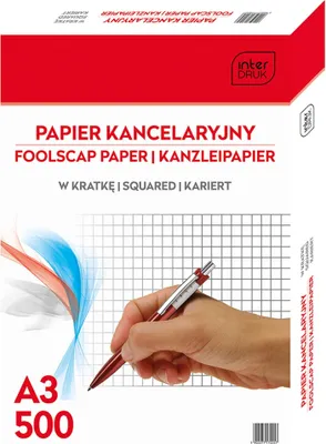 Zdjęcie produktu dla Papier kancelaryjny A3/500K kratka