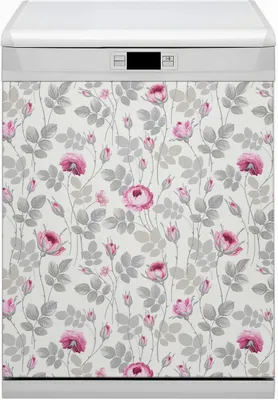 Produktbild von Küche Magnet für Spülmaschine  Abwaschbar 60x80 cm Geschirrspüle  - Pastellrosen