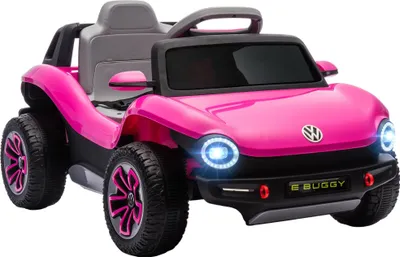 Produktbild von Elektroauto für Kinder - Aufsitzauto 12V - Fernbedienung 2,4G - Doppelmotor - Federung - LED-Scheinwerfer - Musik/USB - Rosa