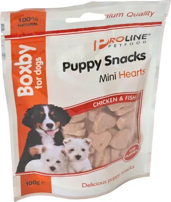 Produktbild von Proline Hundefutter Mini-Herzen 100 Gramm - Proline