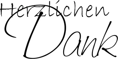 Produktbild von HEYDA 211800601 Stempel Danke Herzlichen Dank Holz matt lackiert