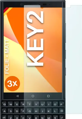 Produktbild von moex® 3x Schutzfolie kompatibel mit BlackBerry KEY2 - Displayschutzfolie Anti Reflex Folie, Matt