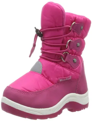 Produktbild von Playshoes Winter-Bootie zum Schnüren, Uni-Kinder Schneestiefel, Pink (Pink 18