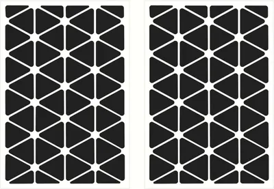 Produktbild von 2 reflektierende, schwarze Aufkleber mit hoher Sichtbarkeit, dreieckige reflektierende Aufkleber, reflektierende Streifen für Helme, selbstklebende reflektierende Aufkleber