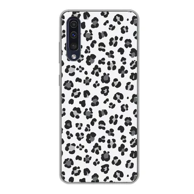 Produktbild von MuchoWow® Handyhülle Schutzhülle Hülle für Samsung Galaxy A50 Panther Druck - Grau - Abstrakt Silikon Softcase Handy Hülle - Mobiltelefonhülle