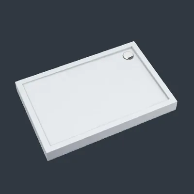 Produktbild von Duschwanne ALHENA E mit integriertem Wannenträger Größe - 90x75 cm