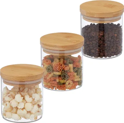 Productafbeelding van 3 potten (voor conserven), 380 ml
